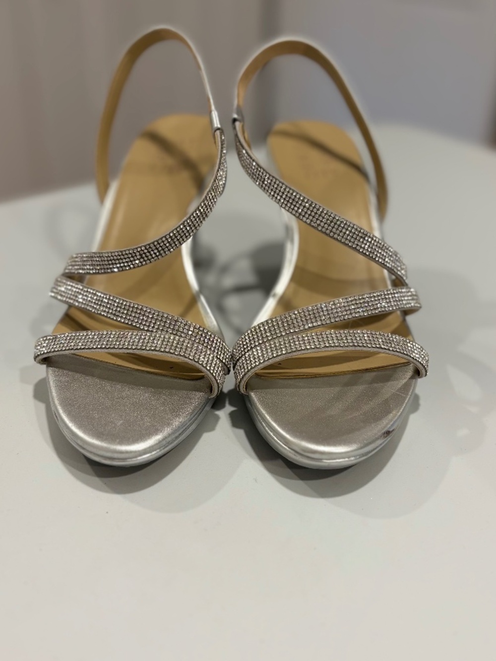 Naturalizer silver sandals size 9.5 W